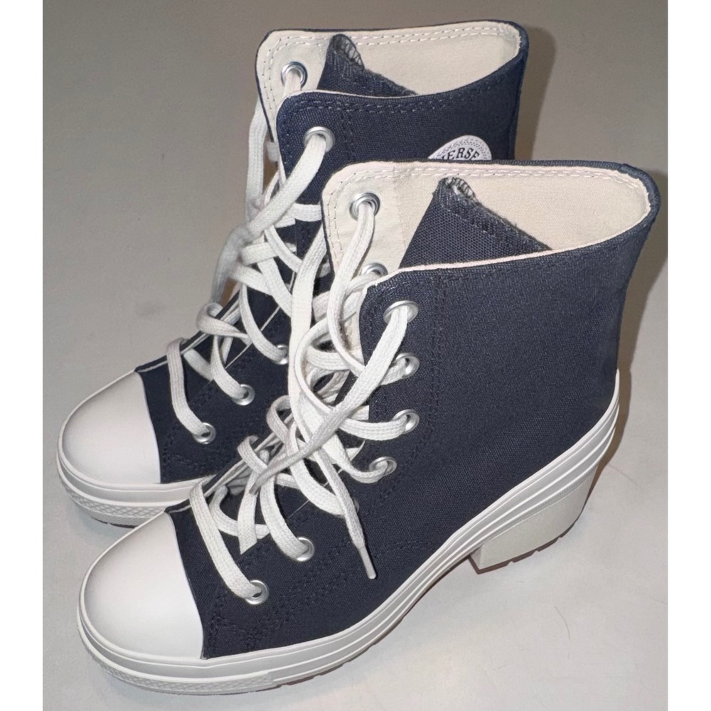Converse Chuck 70 De Luxe Heel Hi Unisex Shadow Woods Canvas Platform Boots 8